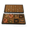 high quality PU leather and camel velvet jewelry trays